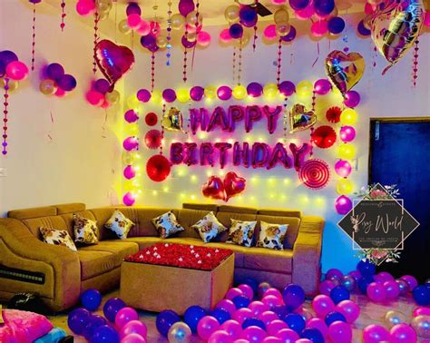 hanging decorations for birthday|interior decoration for birthday party.